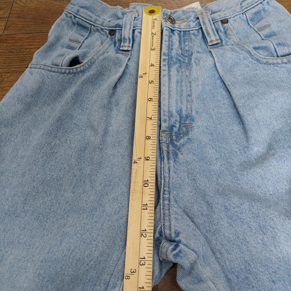 UNIONBAY Vintage High-Rise Jeans Light Wash Size 5 Relaxed Fit Tapered (22x28) - Picture 6 of 10